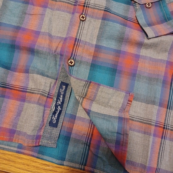 ROBERT GRAHAM Multicolor Plaid Tailored Fit Button Long Sleeve Casual Shirt mens - Picture 4 of 6